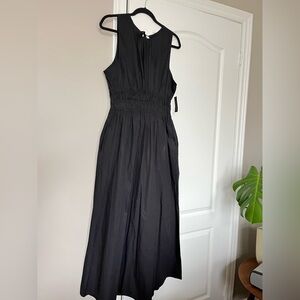 Faithful The Brand XXL Stretchy Open Back Flowy Cotton Poplin Dress